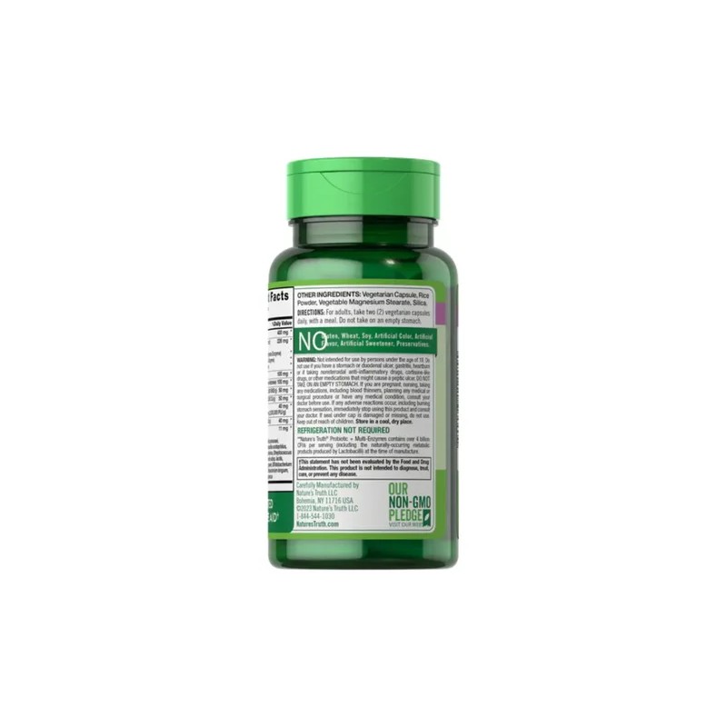Nature's Truth Probióticos Prebióticos Multienzimas 60 Cápsulas Veganas