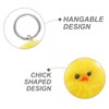 BESPORTBLE Cute Fluffy Chicken Keychain for Women Adorable Handbag Purse