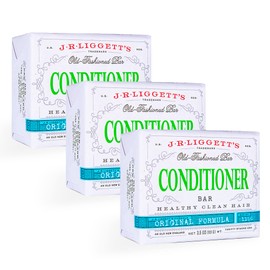 Acondicionador de Barra para Cabello J·R·LIGGETT'S | Ingredientes a base de plantas, Biodegradable y Sin Sulfatos | Deja el cabello sano, limpio, suave y acondicionado, paquete de 3 unidades de 1.75 onzas