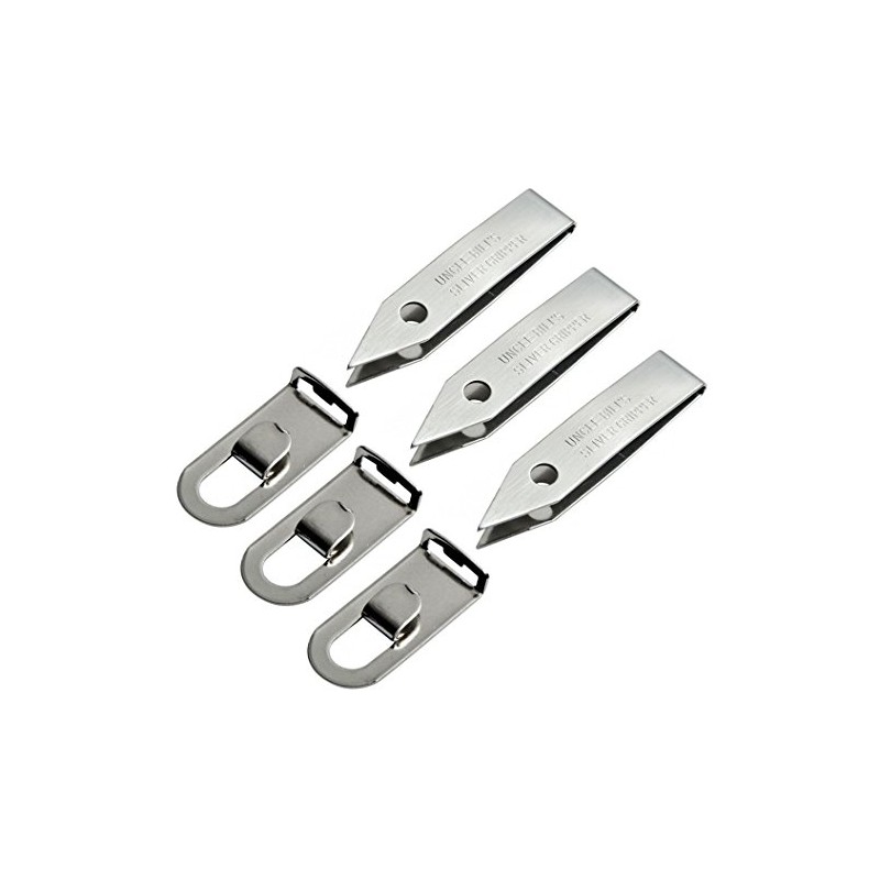 3 Pk Uncle Bill's Sliver Gripper Precision Key Chain Tweezers