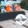 5pcs Mini Chainsaw Chains with Replacement Saw Chain Bar, 6