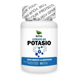 Citrato De Potasio, 60 Cápsulas, Calidad Premium Sabor N/A