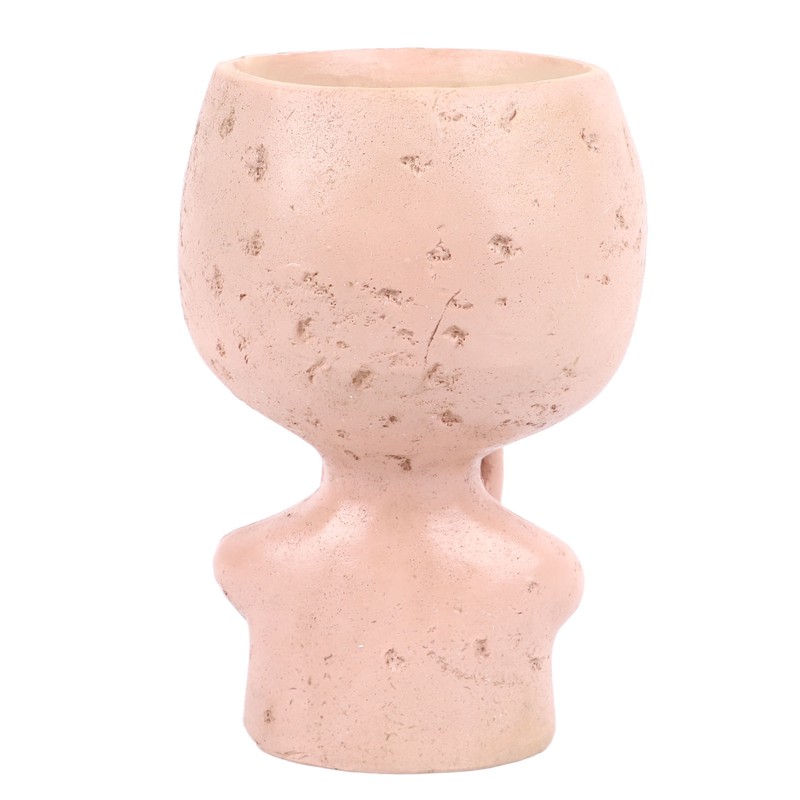 Head Planter Resin Unique Succulent Flower Pot Open Eyed Alien