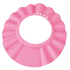 Baby Shower Cap Soft Adjustable Baby Bath Head Cap Visor for Washing Hair Shower Bathing Protection Bath Cap for Toddler, Baby, Kids, Children (Pink)