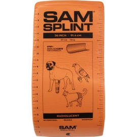 Veterinary SAM Splint - Moldable for Dog, Cat - Orange/Blue 36"