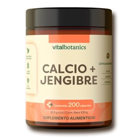 VITAL BOTANICS - Calcio + Vitamina D3-200 Cápsulas De 500 Mg - 6 Meses De Suministro - Suplemento Alimenticio Para Hombre Y Mujer - Libre De Gluten Y Aditivos - Apto Dieta Keto