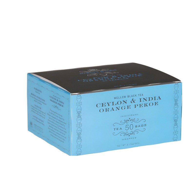 Harney & Sons 50 count box CEYLON & INDIA Orange
