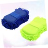 ULTECHNOVO 4pcs Microfiber Car Wash Mitts Soft Brush Cleaning Tool