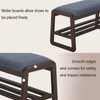 Achicsofar Shoe Rack Bench,2 Tier Wooden Entryway Bench with Shoe