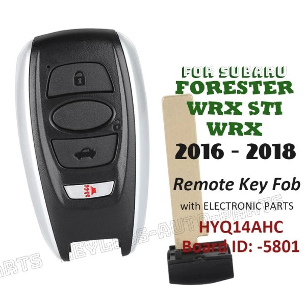 KeylessAutoParts Board: 5801 for Subaru WRX STI Forester 2016 2017