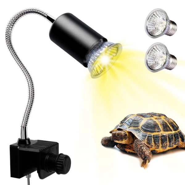 Pewingo Reptile Heat Lamp, UVA UVB Light for Aquarium Turtle