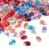 Beadthoven 120Pcs Transparent Teardrop Glass Beads Water Drop Crystal Glass