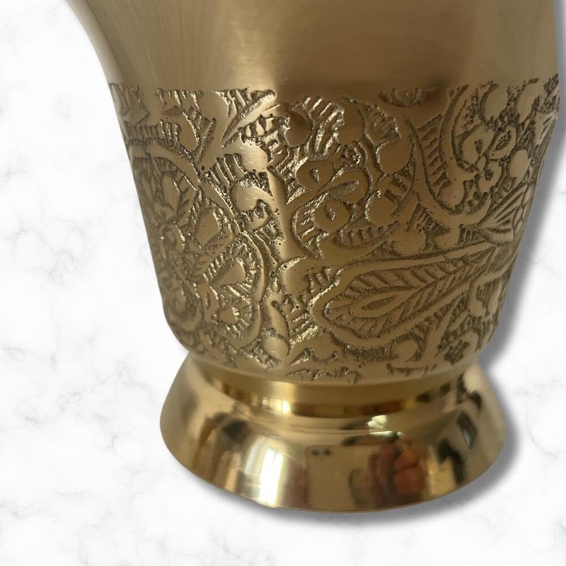 Brass Floral Spice Grander Herb Chai Curry Soap Handmade Cooking