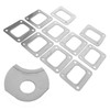 Turbo T4 Flange Gasket Stainless Steel 4 Bolt Hole SeparateType