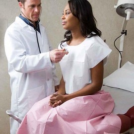 TIDI Products TID 918248 Drape Sheet, Tissue/Poly, 2-Ply, White, 40" x 48" (Pack of 100)