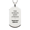 LANKEST Insurance Adjuster Engraved Silver Dog Tag Confidence and Hope