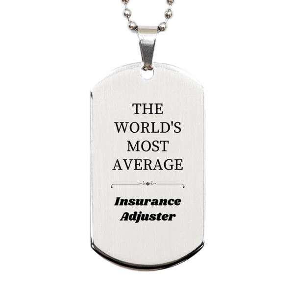 LANKEST Insurance Adjuster Engraved Silver Dog Tag Confidence and Hope