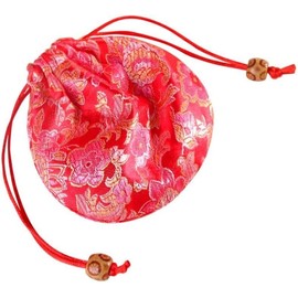 1Pc Light Pink Embroidery Flower Drawstring Bag Daily Outdoor Festive Sugar Bag Small Coin Purse Wallet Small Size Convenient to Carry,Coin Purses and Pouches,Wallets,Card Cases and Money Organizers