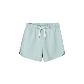 Vertbaudet Girls Sweat Shorts with Recycled Polyester Aqua 110, green