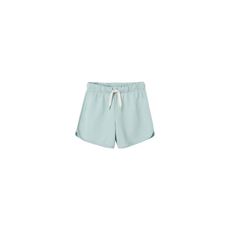 Vertbaudet Girls Sweat Shorts with Recycled Polyester Aqua 110, green