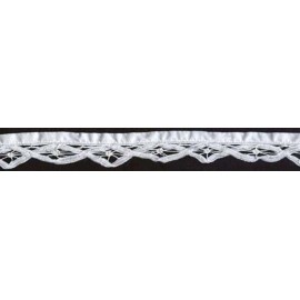 White Battenberg Lace Renaissance Trim Edging By the Yard - 1" Wide (M410.09)