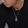 PARYFO Cross Necklace for Men 925 Sterling Silver Nail Cross