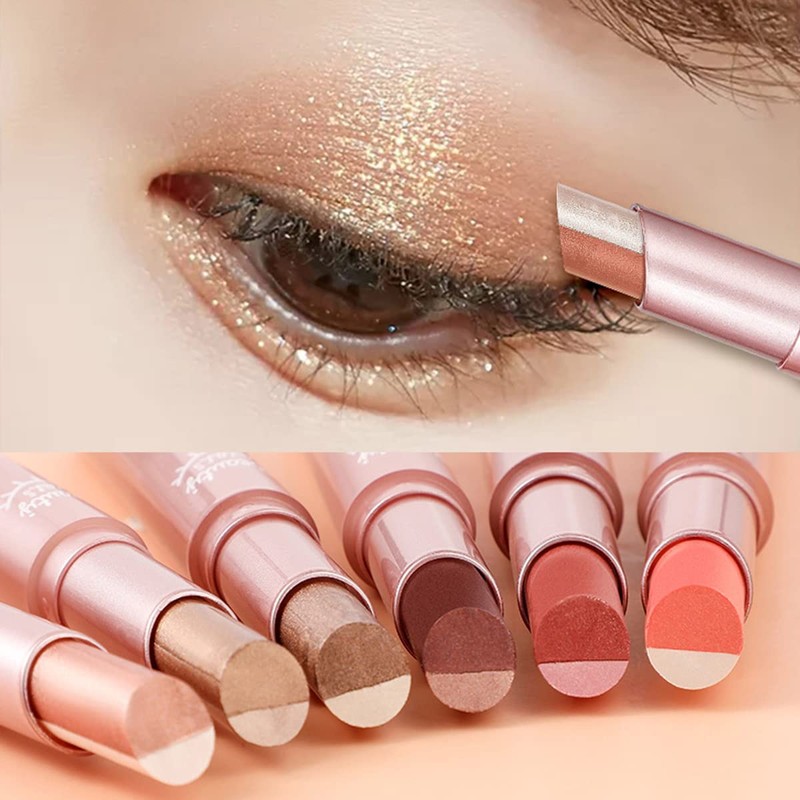 Kaxier Double Color Eyeshadow Stick 1.9gx2 Eyeshadow 03# Auburn