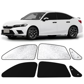 ZATOOTO Car Window Shades Custom Fit for Honda Civic 2017-2024, Privacy