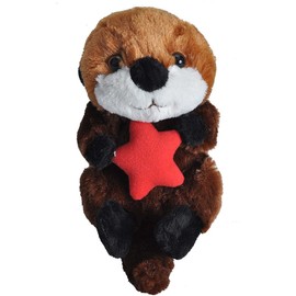 Wild Republic Sea Otter Plush, Stuffed Animal, Plush Toy, Gifts for Kids, Hug’Ems 7"