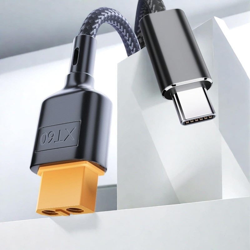 JASHALO XT60 Charging Cable,100W PD USB C to XT60 20V