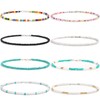 Small Bead Choker Necklace for Women Cute Boho Beaded Necklaces
