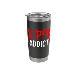 K-Pop Addict Korean Cute Korea Stan Idol Music Culture Stainless Steel Insulated Tumbler