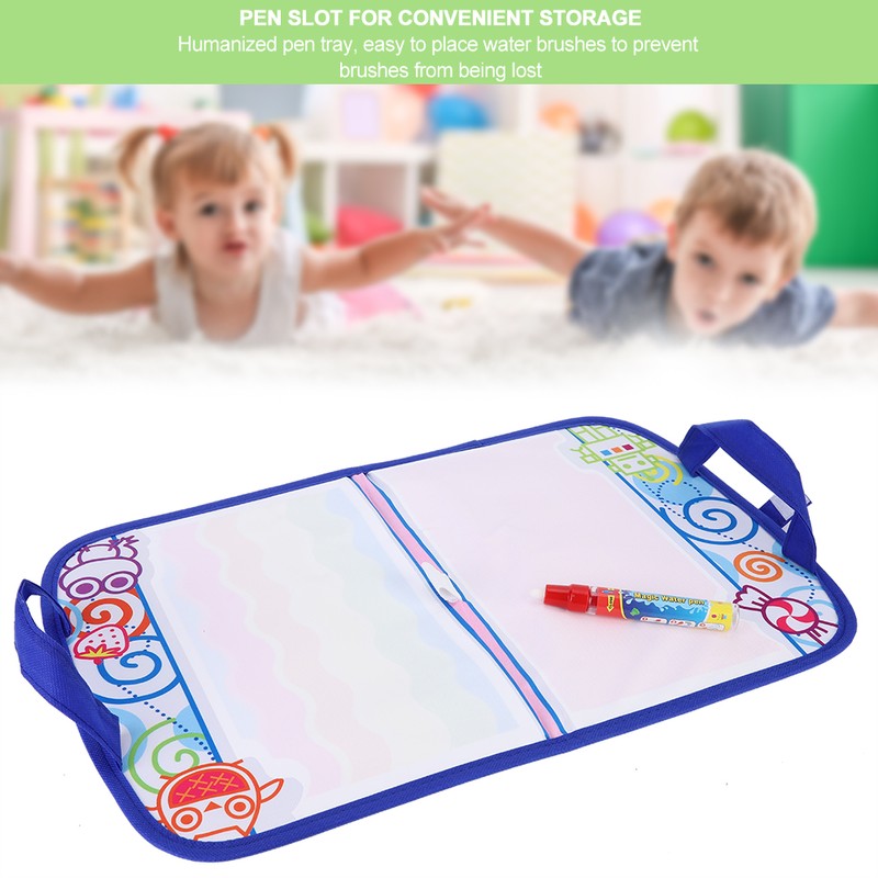 Water Drawing Cloth Water Drawing Blanket Handbag with Pen Doodle