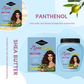 Conditioner, Cream for Curly Hair, Hair Cream for Improving Dry and Frizzy Hair, Defining Curls, Strength and Endurance