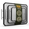 EXTRA LARGE Cutting Board,Double Sided Stainless Steel Cutting Boards Set