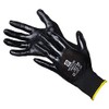 Polyester Fine Knit Gloves Nitrile Coating Cat II 12 Pairs