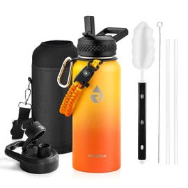 RAYMYLO Insulated Water Bottle 32 oz, Triple Wall Vacuum Stainless Steel