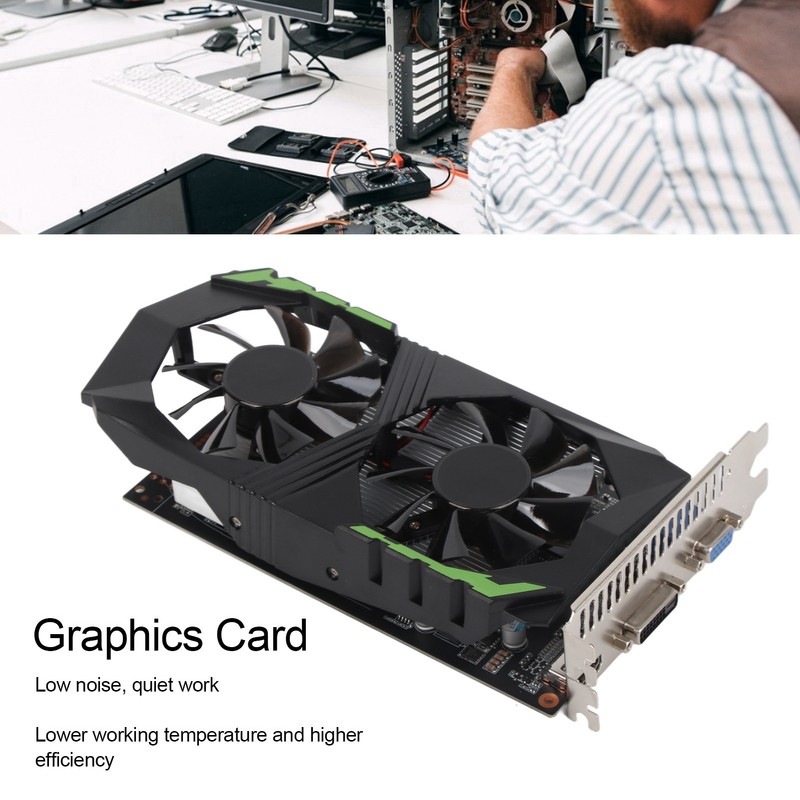 Graphics Card 128bit 4GB DDR5 1350MHz Automatic Recognition Durable Computer