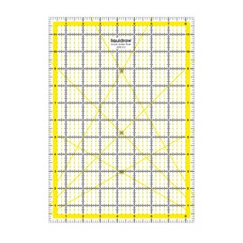 Liquidraw Quilting Ruler 8.5" x 12" Acrylic Imperial Patchwork Rectangle Quilting Template Clear Ruler For Sewing Cutting Measuring