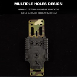 Modular Metal Pistol Holster QSL Adapter, Compatible with QLS Platform, Tactical G-Code Adapter for Leg Drop in the Middle of the Ride