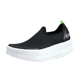 OOFOS OOmega eeZee Low Recovery Shoe, White & Black - Women’s Size 8