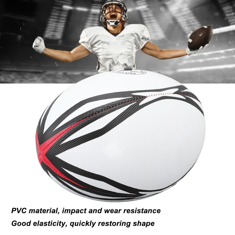 Number 9 Rugby Ball Inflatable Practice Ball High Elasticity PVC