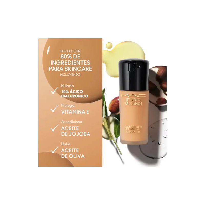 Base Sérum MAC Studio Radiance Serum-Powered | NC35 | Luminoso