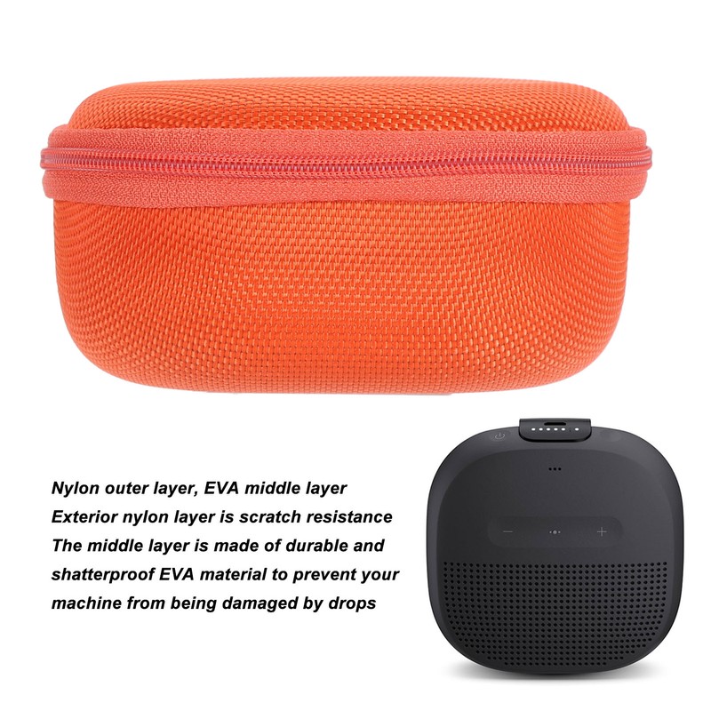 Bluetooth Speaker Hard Travel Case Lightweight Waterproof Scratch Proof Shockproof