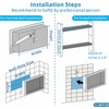 OLNGYUE Bathroom Shower Niches Shelves: No Tile Needed Stainless Steel
