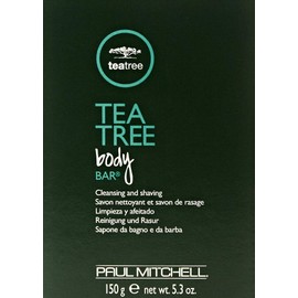 Tea Tree Body Bar Soap with Tea Tree Oil + Parsley Flakes, Deep Cleans + Exfoliates, For All Skin Types, 5.3 oz.