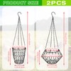 GOEDCH Set of 2 Chicken Feeders: Chicken Vegetable Hanging Feeder,