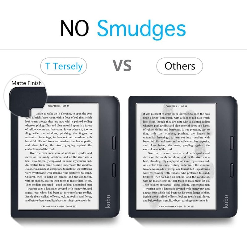 【2 Pack】T Tersely Anti-Glare (Matte) Screen Protector for Kobo Libra