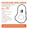 Prewired 2004-2020 Sportster Primary Cover Gasket Seal Kit, Compatible with