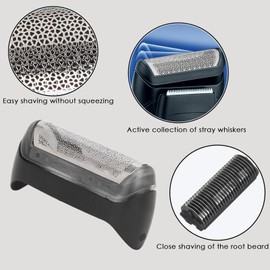 Rasoio Elettrico Uomo Testina di Ricambio per Braun Series 1, Compatible with Rasoi Series 1 e CruZer (10B/20B)